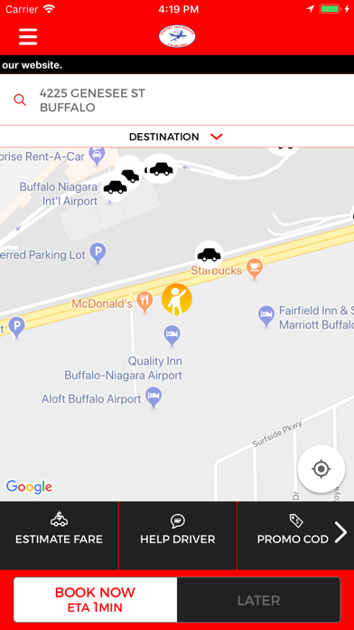 Screenshot #1 pour Airport Taxi Buffalo