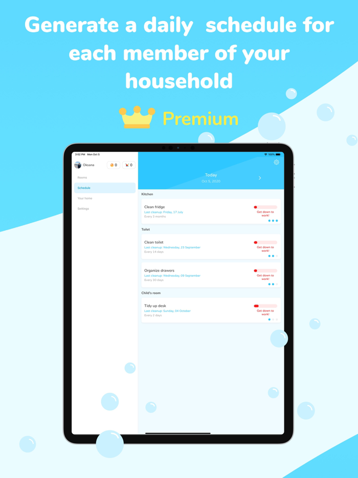 Sweepy Home Cleaning Schedule