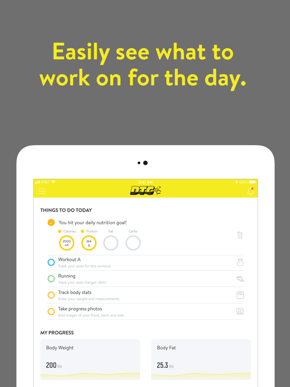 Dexter Training Concepts iPad screenshot 1 - Health & Fitness app