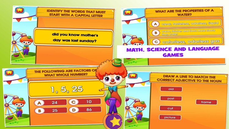 Circus Fourth Grade Games