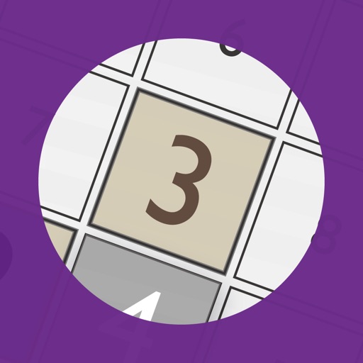 Number Place Purple Icon
