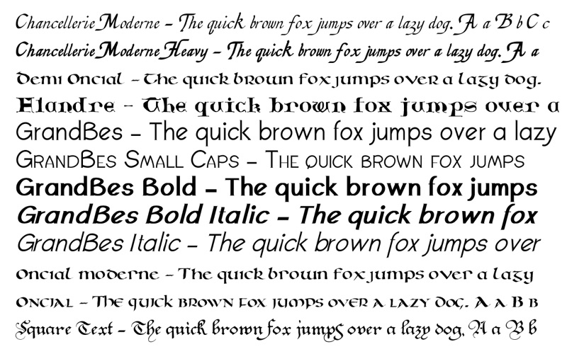calligraphic fonts iphone screenshot 3