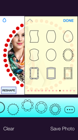 Shapes++ ◯ frame & circle crop screenshot