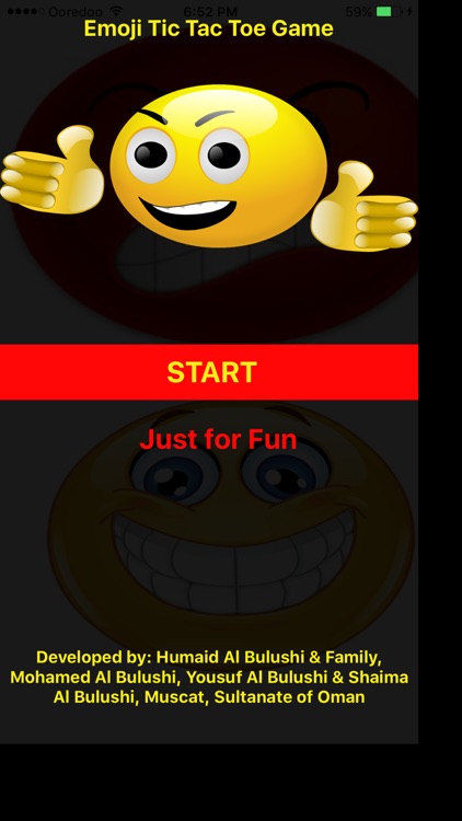 Emoji Tic Tac Toe Family Game