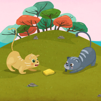 Kila The Monkey and Two Cats