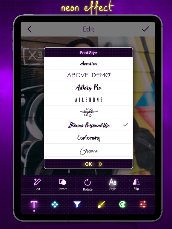 Screenshot #6 pour Neon Photo Effects