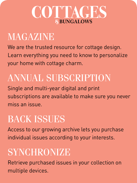 Cottages & Bungalows iPad screenshot 6 - Lifestyle app