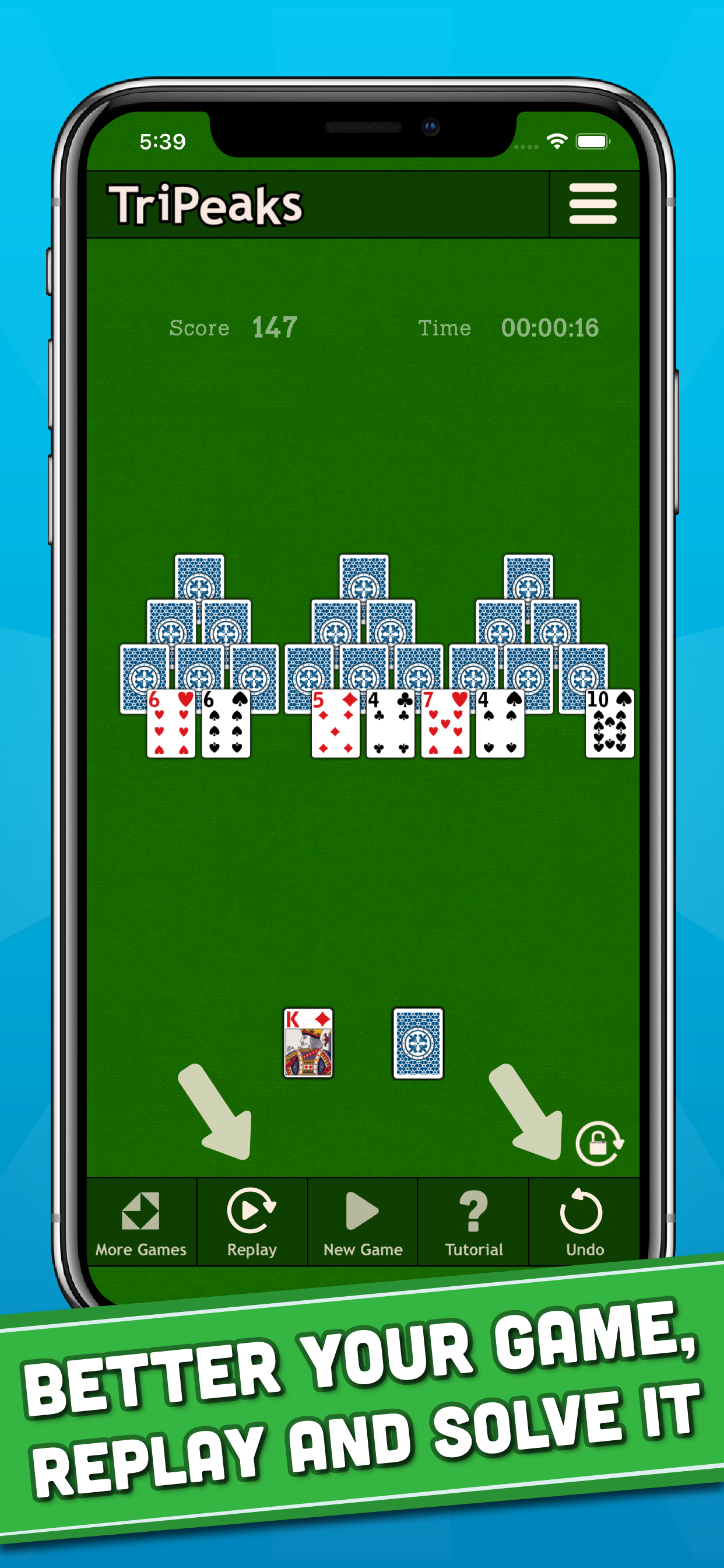 TriPeaks - Classic Solitaire screenshot 4