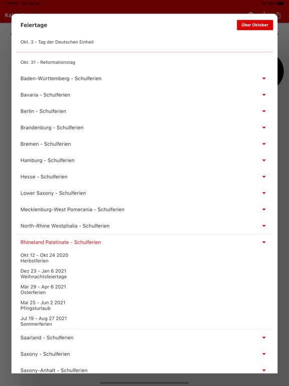Screenshot #5 pour Deutscher Kalender 2024