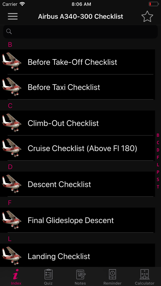 #5. Airbus A340-300 Checklist (iOS) 来自: Raj Kumar
