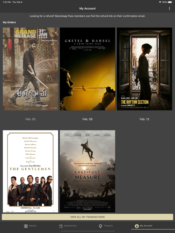 B&B Theatres iPad screenshot 5 - Entertainment app