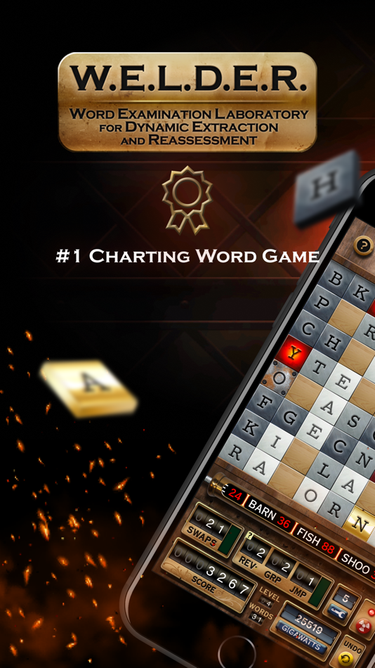 #1. W.E.L.D.E.R. - word game (iOS) От: My Evil Twin