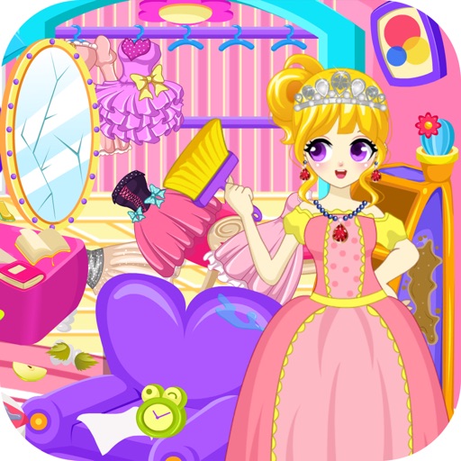 Princess Cleaning Rooms Game icon
