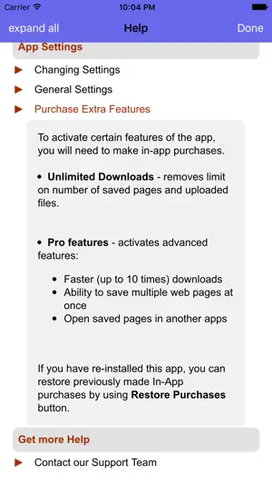 iSaveWeb Lite screenshot 3