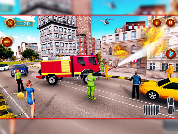 Fire Truck Department Games 3D