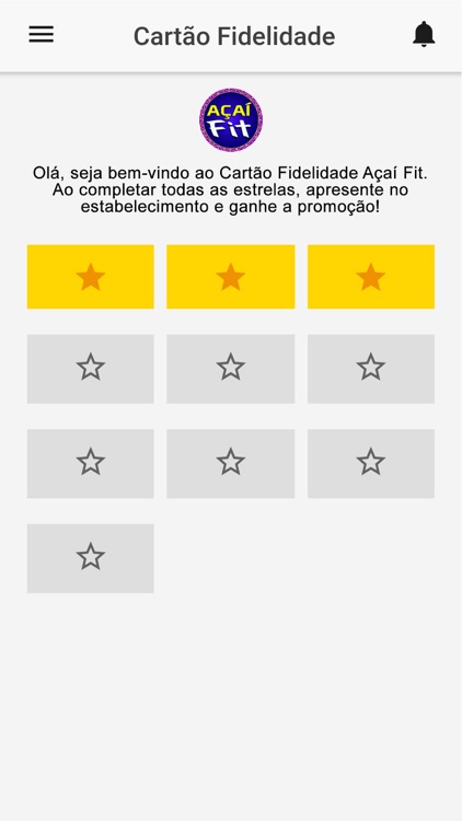 Açaí Fit -  Cartão Fidelidade