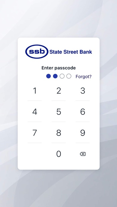 State Street Bank Screenshot