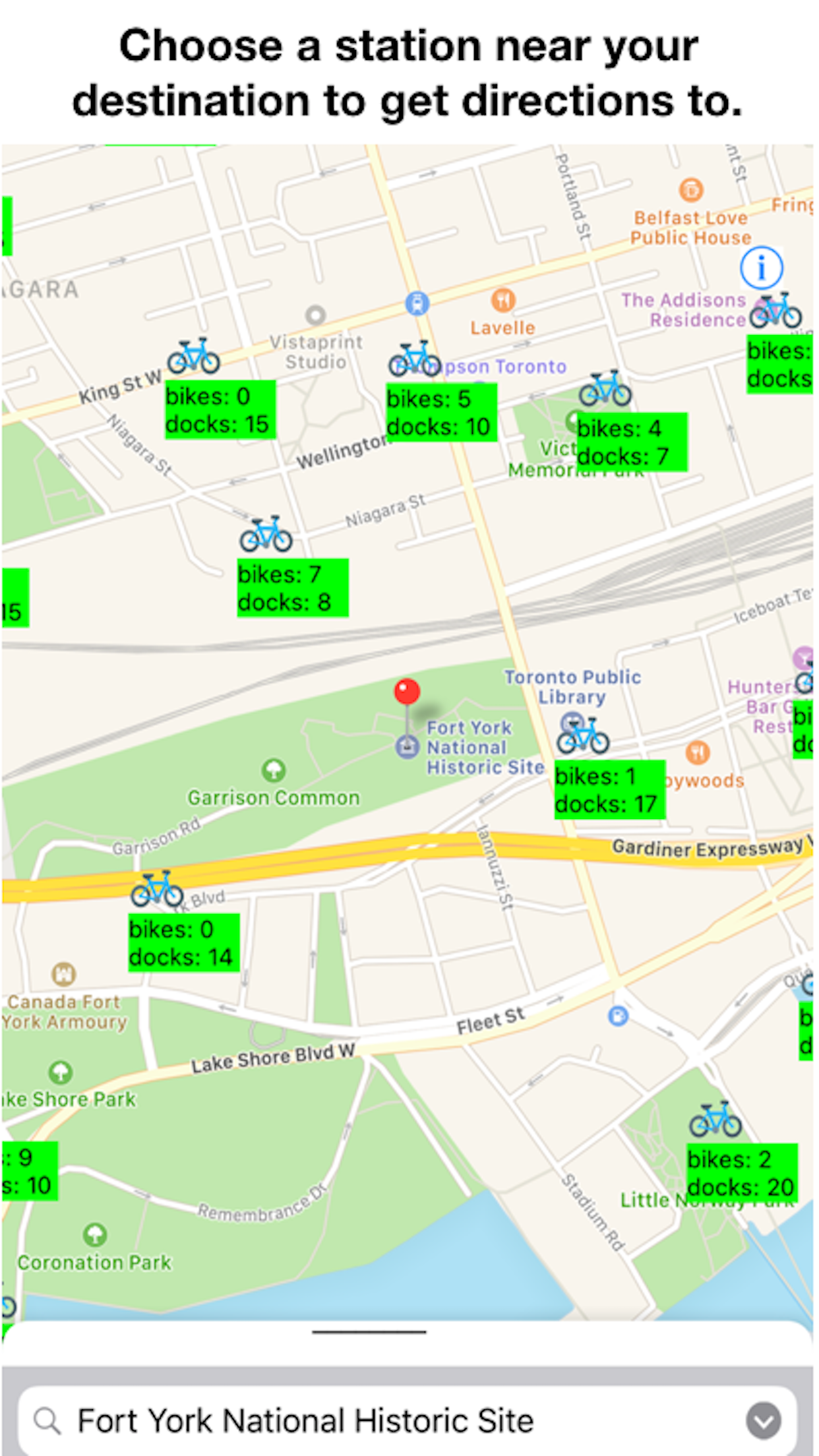Bike Stations Toronto screenshot 5