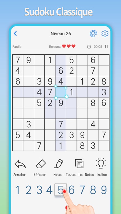 Screenshot #1 pour Sudoku Joy - Jeux Casse Tete