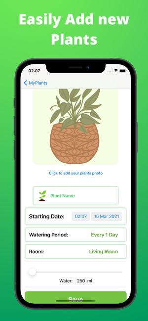 ‎House Plant Watering Reminder Screenshot