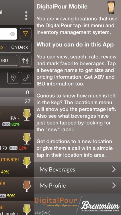 DigitalPour - Pocket Beer Menu screenshot-4