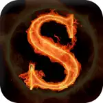 Fire Text Name Art App Cancel