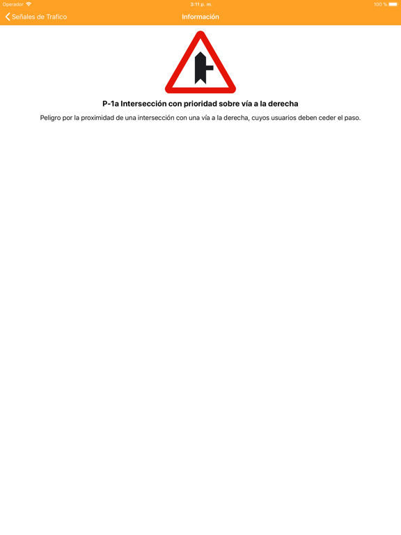Señales de Trafico de la DGT iPad screenshot 7 - Education app