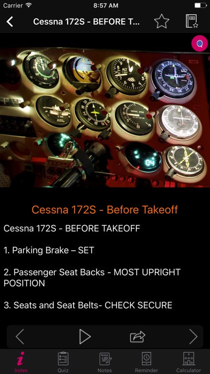 Cessna 172S/SP Checklist