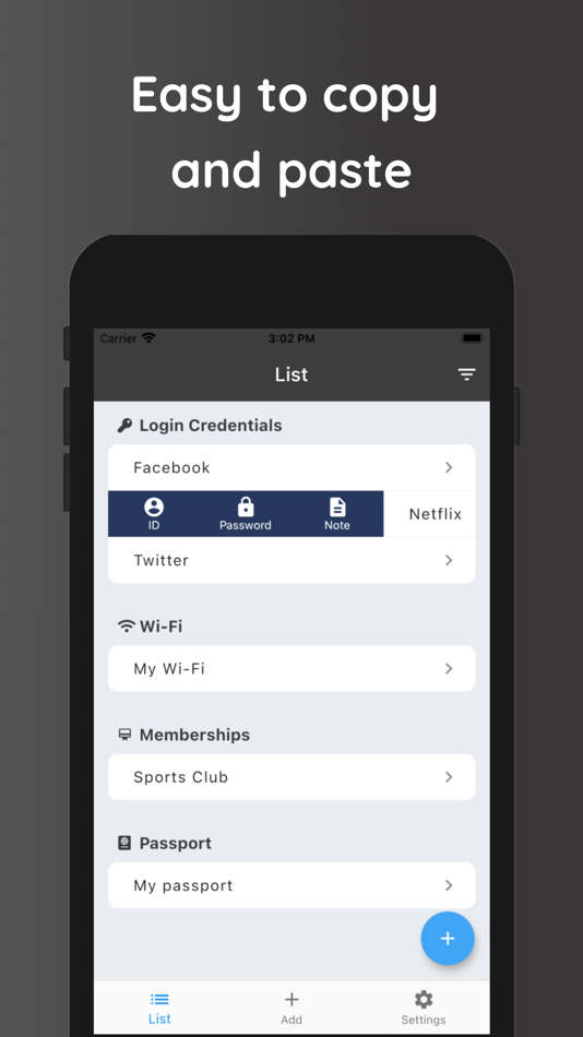 #3. Information Saver | MyInfo (iOS) 由: NAOYA ONO
