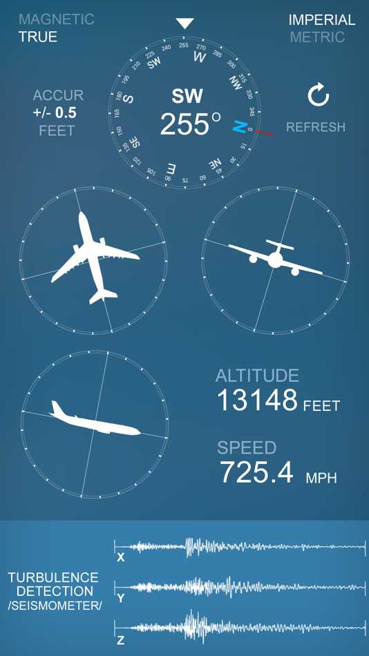 #2. Airplane Compass and Altimeter (iOS) By: Emin Yeritsyan