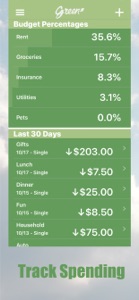 Green - Budget Forecasting screenshot #4 for iPhone