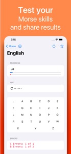 Morse:Code training to CW guru screenshot #6 for iPhone