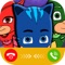 Test your knowledge and enjoy funny quiz game and a call with Pj Heroes, plus more amazing features