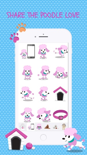 Poodle Fun Emoji Stickers(圖4)-速報App