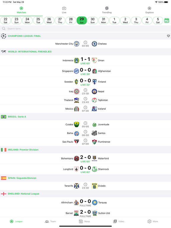 Screenshot #4 pour LiveScore: Score de Football
