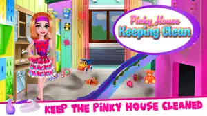 Pinky House Keeping Clean screenshot #1 for iPhone