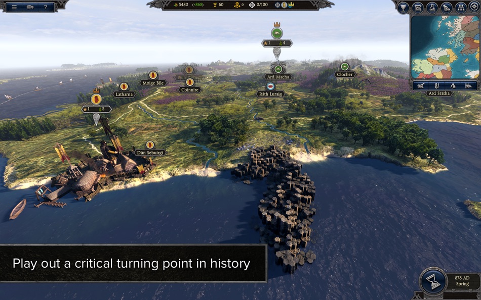 #1. THRONES OF BRITANNIA (macOS) Bởi: Feral Interactive Ltd