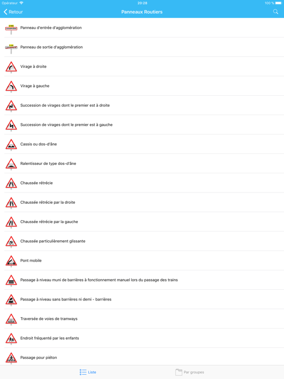 Signalisation Routière – Quiz iPad screenshot 6 - Education app