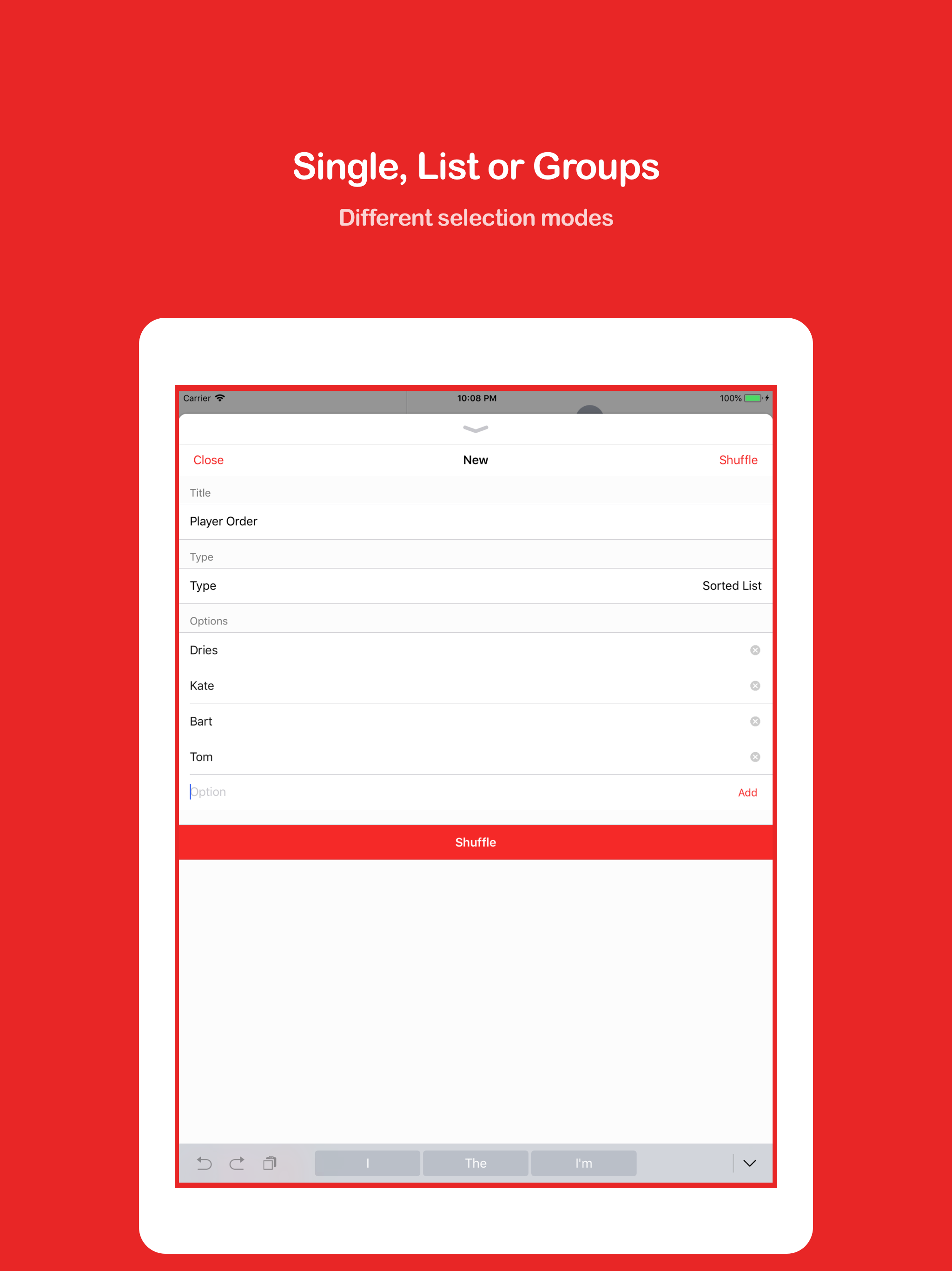Random Select / Order / Group screenshot 6