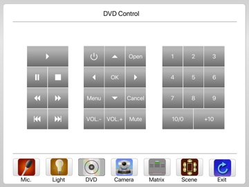 6200 Control Software iPad screenshot