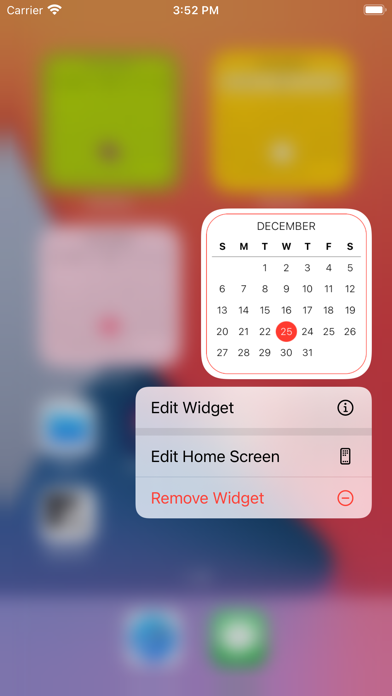 Screenshot #2 pour WeeGets - Calendar Home Widget