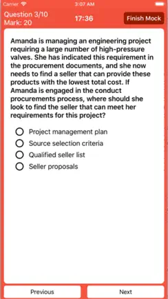 PMP MCQ EXAM Prep Pro iPhone image 3