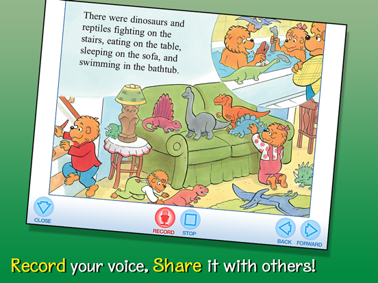 Berenstain Bears' Dinosaur Dig iPad screenshot 4 - Book app