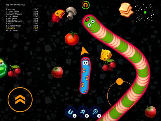 WormsZone.io - Hungry Snake iPad app afbeelding 6