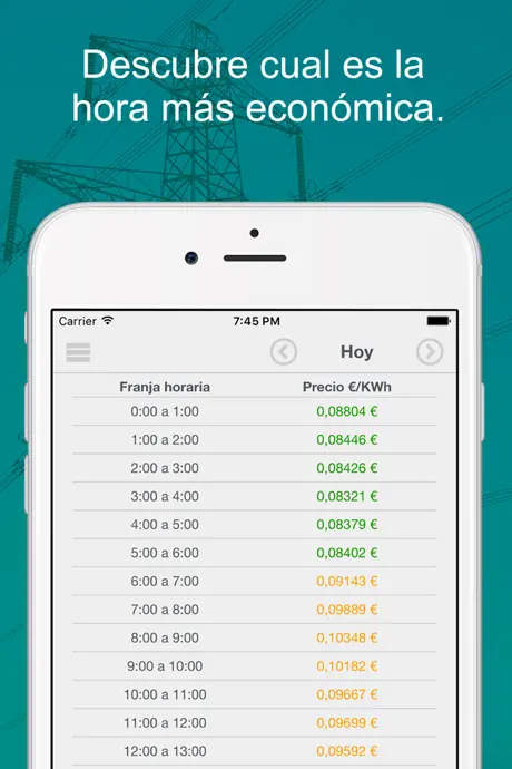 Precio Luz app