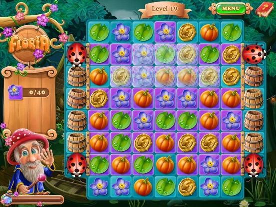 Screenshot #4 pour Floria Match-3 Puzzle