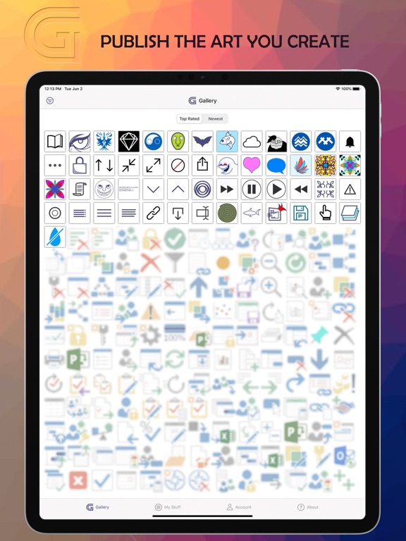 Grid Draw- Logo & Icon Creator iPad screenshot 4 - Developer Tools app