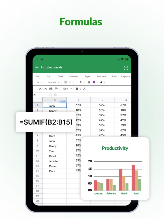 XLS Sheets:View & Edit XLSのおすすめ画像2