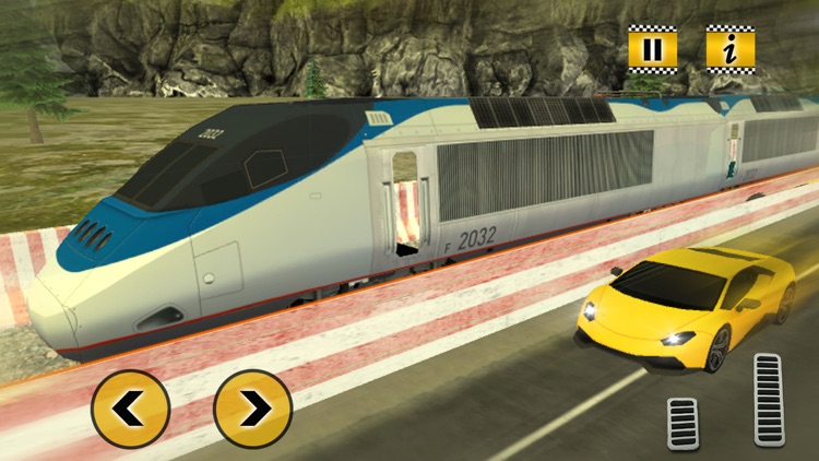 Real Train vs Car Racing 2023