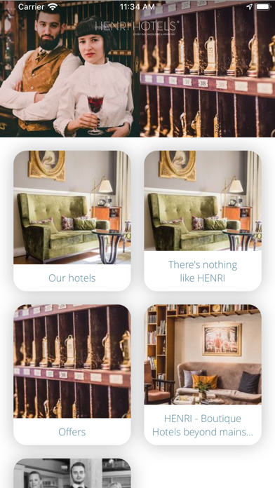 HENRI Hotels Screenshot